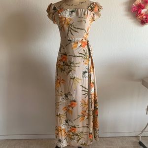 Off-Shoulder Floral Dress
